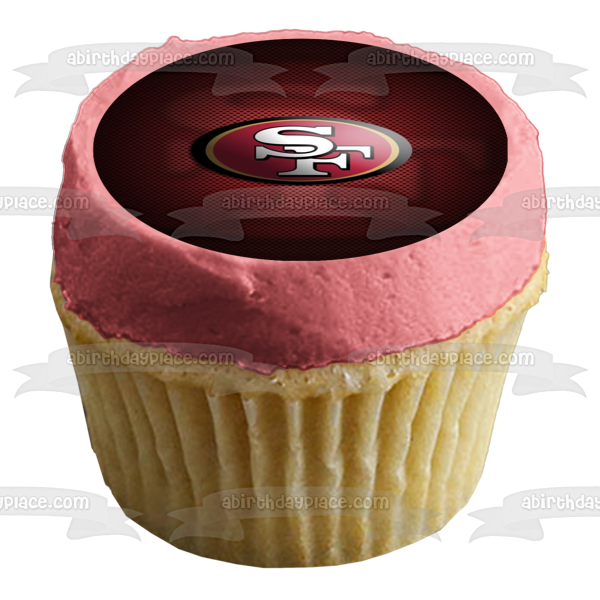 San Francisco 49ers NFL Personalized Edible Cake Topper — Ediblektoppers