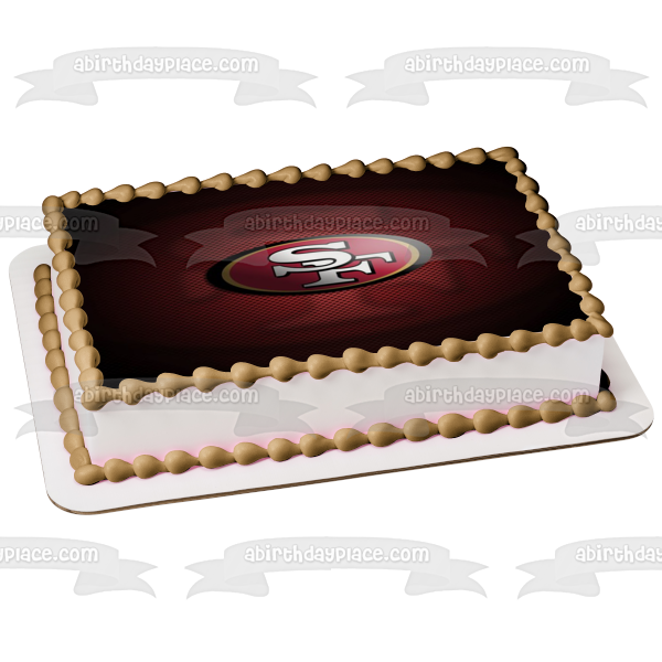 Imagen comestible para tarta de fútbol americano profesional de los San Francisco 49ers de la NFL ABPID04257 