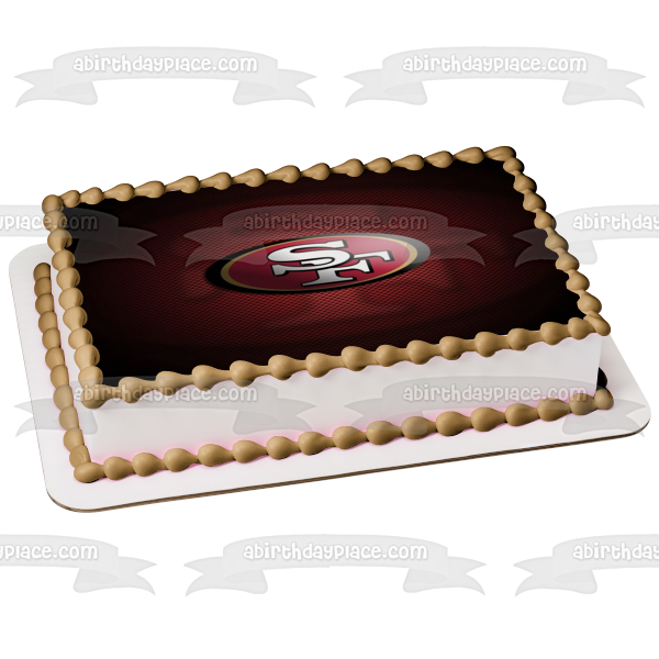 San Francisco 49ers Edible Image Cake Topper — Choco House