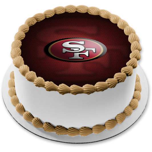 Imagen comestible para tarta de fútbol americano profesional de los San Francisco 49ers de la NFL ABPID04257 