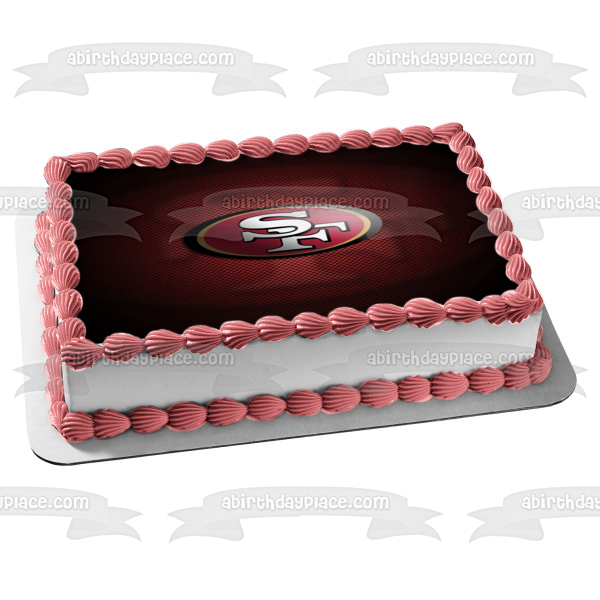 Imagen comestible para tarta de fútbol americano profesional de los San Francisco 49ers de la NFL ABPID04257 