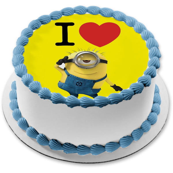 Figura comestible para tarta de Minion Carl de Despicable Me, imagen ABPID06224 