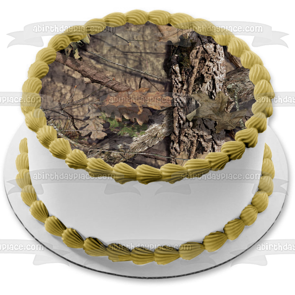 Mossy Oak Break-Up Country Camuflaje Decoración comestible para tarta Imagen ABPID04363