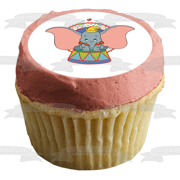 Dumbo Circus Juggling Edible Cake Topper Image ABPID04365