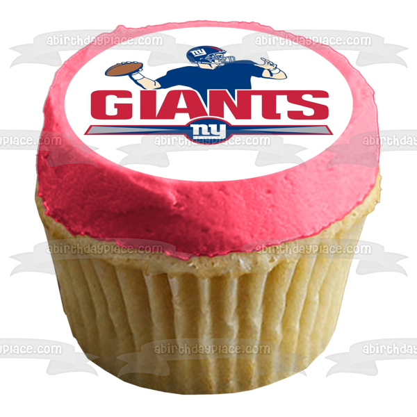 Imagen comestible para tarta con logotipo actual de los New York Giants de la NFL ABPID06312 