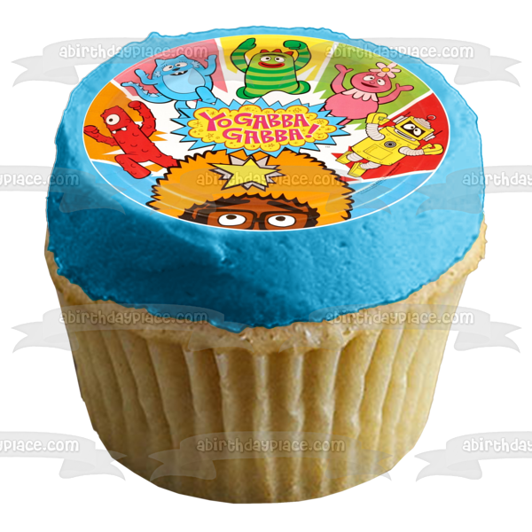 Yo Gabba Gabba Muno Foofa Brobee Toodee y Plex Imagen comestible para decoración de tarta ABPID06313 