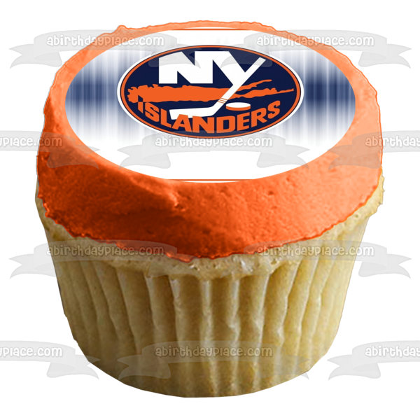 Imagen comestible para tarta de hockey sobre hielo profesional de los New York Islanders ABPID04367 