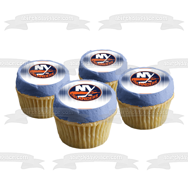 Imagen comestible para tarta de hockey sobre hielo profesional de los New York Islanders ABPID04367 