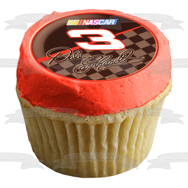 Nascar Dale Earnhardt 3 Logo comestible decoración para tarta imagen ABPID06378 