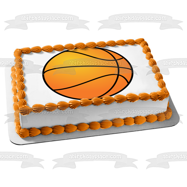 Imagen comestible para decoración de tarta de baloncesto ABPID06413 