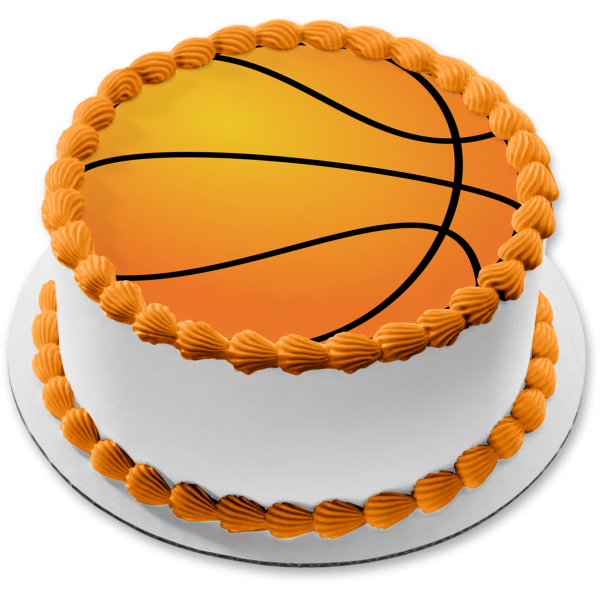 Imagen comestible para decoración de tarta de baloncesto ABPID06413 