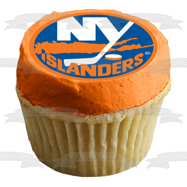 New York Islanders Professional Ice Hockey Team Logo Edible Cake Topper Image ABPID04538