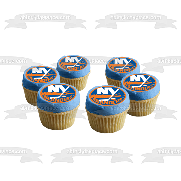 New York Islanders Professional Ice Hockey Team Logo Edible Cake Topper Image ABPID04538