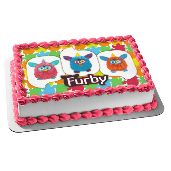 Furby Robot Toy Tiger Electronics - Decoración comestible para tartas, imagen ABPID06465 