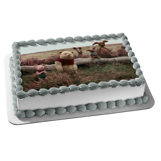 Winnie the Pooh Lifelike Piglet Rabbit Kanga and Roo Edible Cake Topper Image ABPID06509