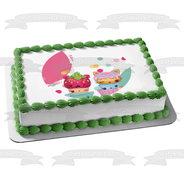 Num Noms 2 Nana Berry Cory Custard Sadie Seeds Blue and Razz Gloss Up Edible Cake Topper Image ABPID06559