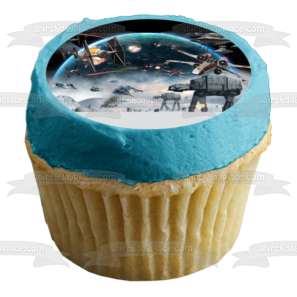 Imagen comestible para tarta de batalla de la nave espacial de Star Wars ABPID06644 