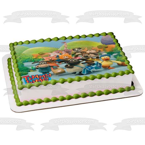 Timmy Time Stripey Yabba Kid Paxon Otus and Osbourne Edible Cake Topper Image ABPID06648