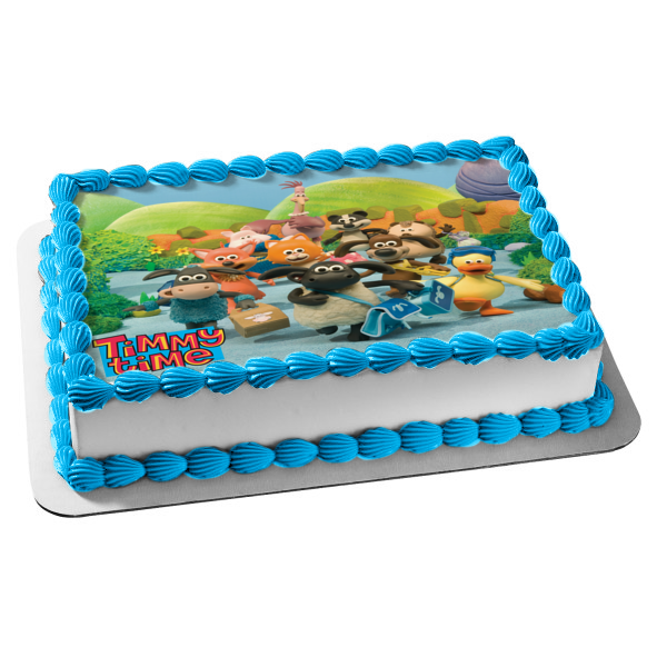 Timmy Time Stripey Yabba Kid Paxon Otus and Osbourne Edible Cake Topper Image ABPID06648