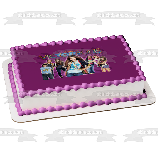 Victorious 4 Tori Vega Jade West Beck Oliver y Cat Valentine Imagen comestible para decoración de tarta ABPID07026 