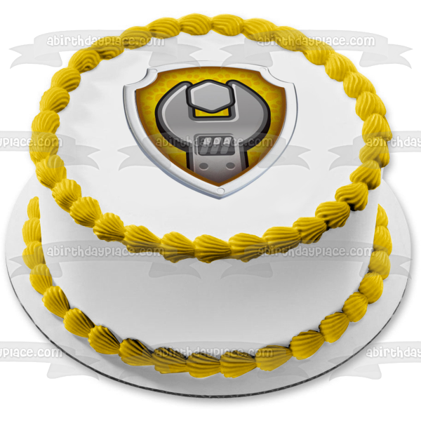 Imagen comestible para decoración de tarta con insignia de escombros de la Patrulla Canina ABPID07062 