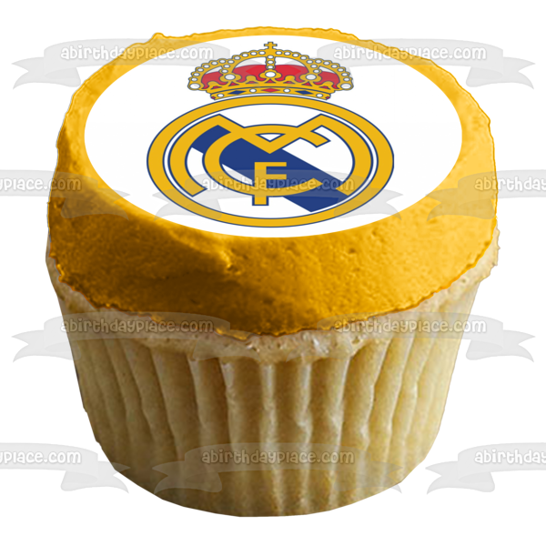 Imagen comestible para tarta con logotipo del Real Madrid CF Club De Futbol de fútbol español ABPID06694 