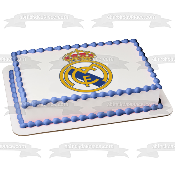 Imagen comestible para tarta con logotipo del Real Madrid CF Club De Futbol de fútbol español ABPID06694 