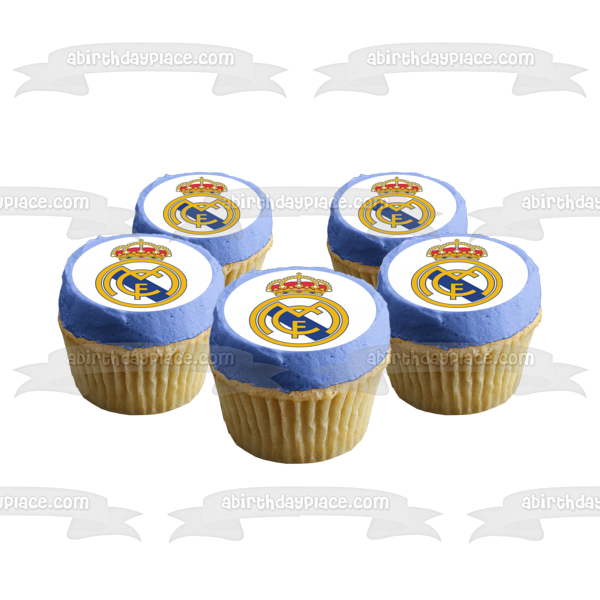 Imagen comestible para tarta con logotipo del Real Madrid CF Club De Futbol de fútbol español ABPID06694 