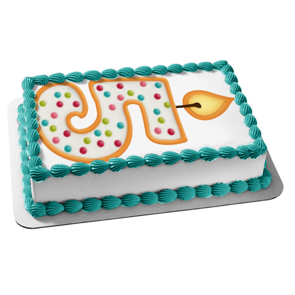 Letter and Number Edible Cake Topper