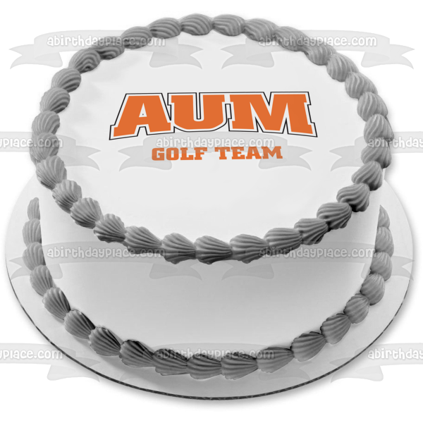 Aum Auburn University at Montogmery Golf Team Logo Edible Cake Topper Image ABPID06772