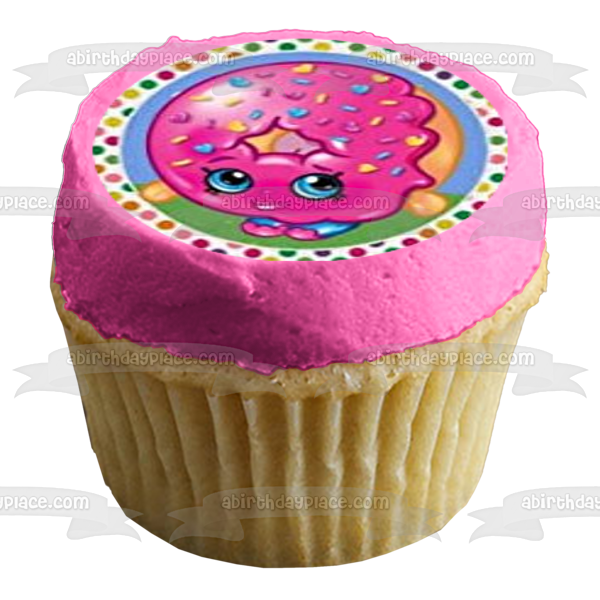 Shopkins D'Lish Donut Cupcake Queen and Twinky Winks Edible Cupcake Topper Images ABPID06777