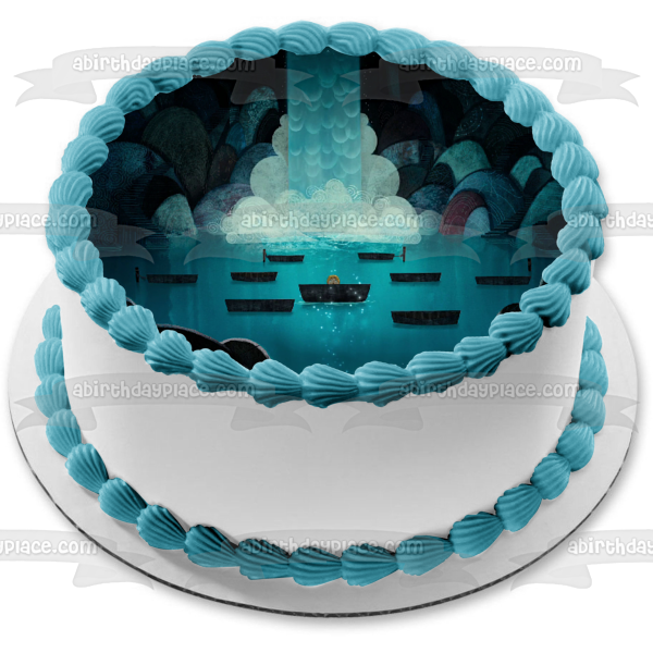 Song of the Sea Waterfall David Rawle Edible Cake Topper Image ABPID07204