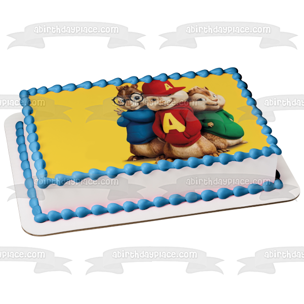 Alvin and the Chipmunks Simon and Theodore Edible Cake Topper Image ABPID06800