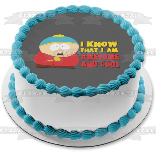 South Park Eric Cartman Sé que soy impresionante y genial Imagen comestible para decoración de tarta ABPID07221 