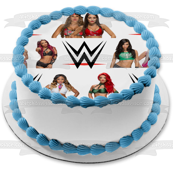 WWE World Wrestling Entertainment Luchadoras femeninas Alexa Bliss Tiras de imágenes comestibles para decoración de tartas ABPID06823 