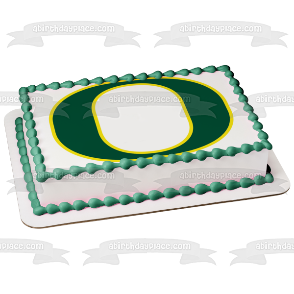 Imagen comestible para tarta con logotipo de los Ducks de la Universidad de Oregon ABPID06872 