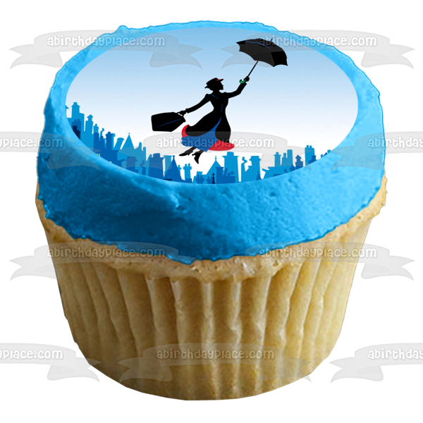 Mary Poppins Musical Julie Andrews - Decoración comestible para tarta, imagen ABPID07305 