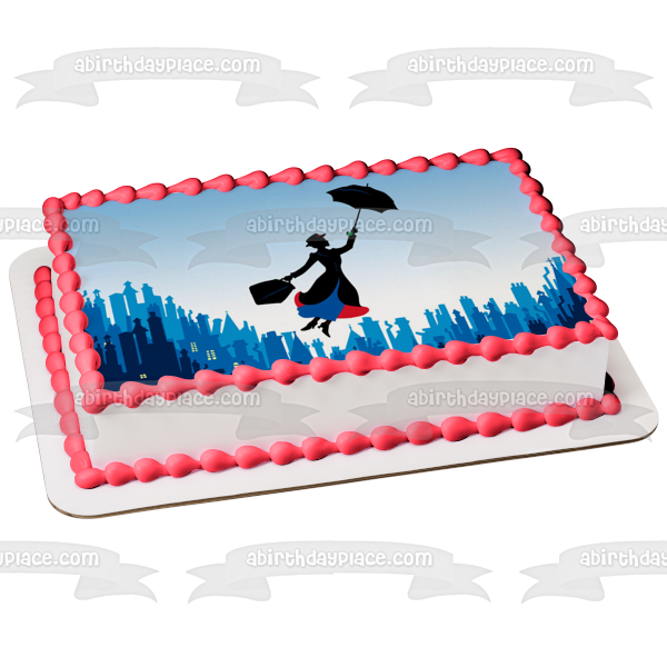 Mary Poppins Musical Julie Andrews - Decoración comestible para tarta, imagen ABPID07305 