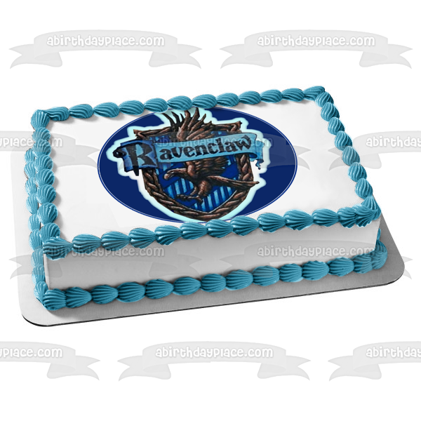 Adorno comestible para tarta con emblema de águila de Harry Potter Ravenclaw, imagen ABPID07307 