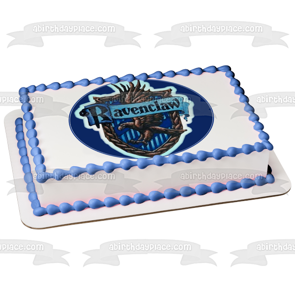 Adorno comestible para tarta con emblema de águila de Harry Potter Ravenclaw, imagen ABPID07307 