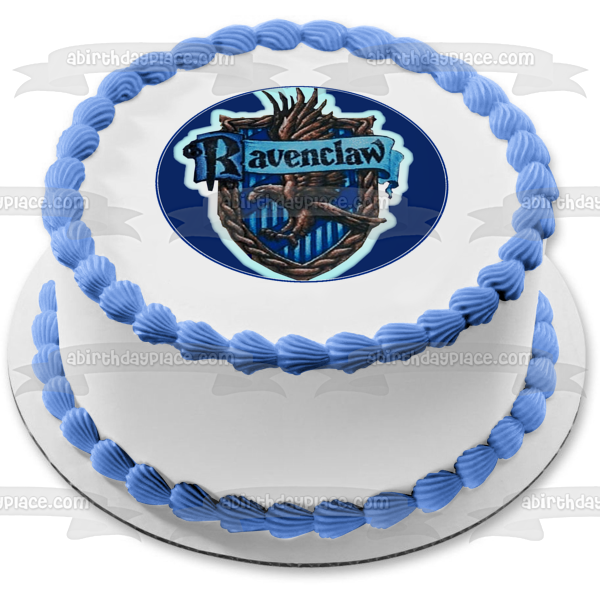 Adorno comestible para tarta con emblema de águila de Harry Potter Ravenclaw, imagen ABPID07307 