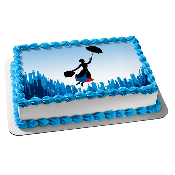 Mary Poppins Musical Julie Andrews - Decoración comestible para tarta, imagen ABPID07305 