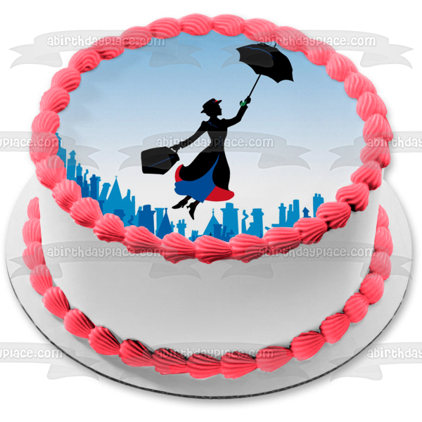 Mary Poppins Musical Julie Andrews - Decoración comestible para tarta, imagen ABPID07305 