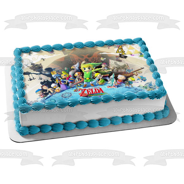 Zelda Wind Waker 4 Link Beele Fado Fishmen Gonzo and Laruto Edible Cake Topper Image ABPID07340