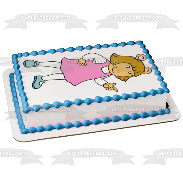 Arthur Dw and a White Background Edible Cake Topper Image ABPID07409