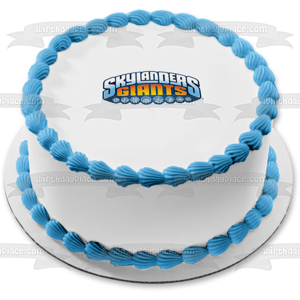 Imagen comestible para decoración de tarta con el logotipo de los Gigantes de Skylanders ABPID07622 