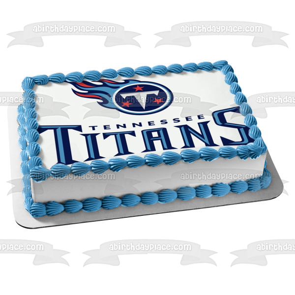 The Tennessee Titans Logo NFL National Football League Edible Cake Topper Image ABPID07665