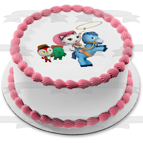 Imagen comestible para tarta comestible del ayudante del sheriff Callie Peck Toby y Sparky ABPID07673 