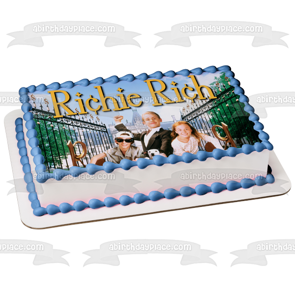 Richie Rich Movie and a Mansion Edible Cake Topper Image ABPID07545