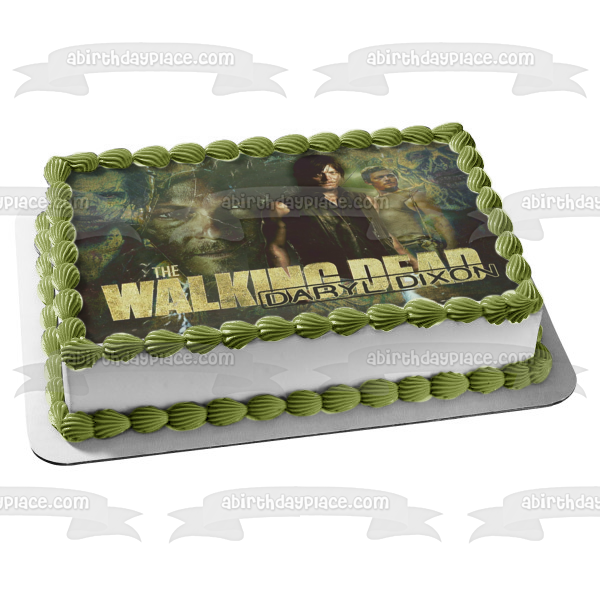 Imagen comestible para decoración de tarta de The Walking Dead Daryl Dixon y Zombies ABPID07568 